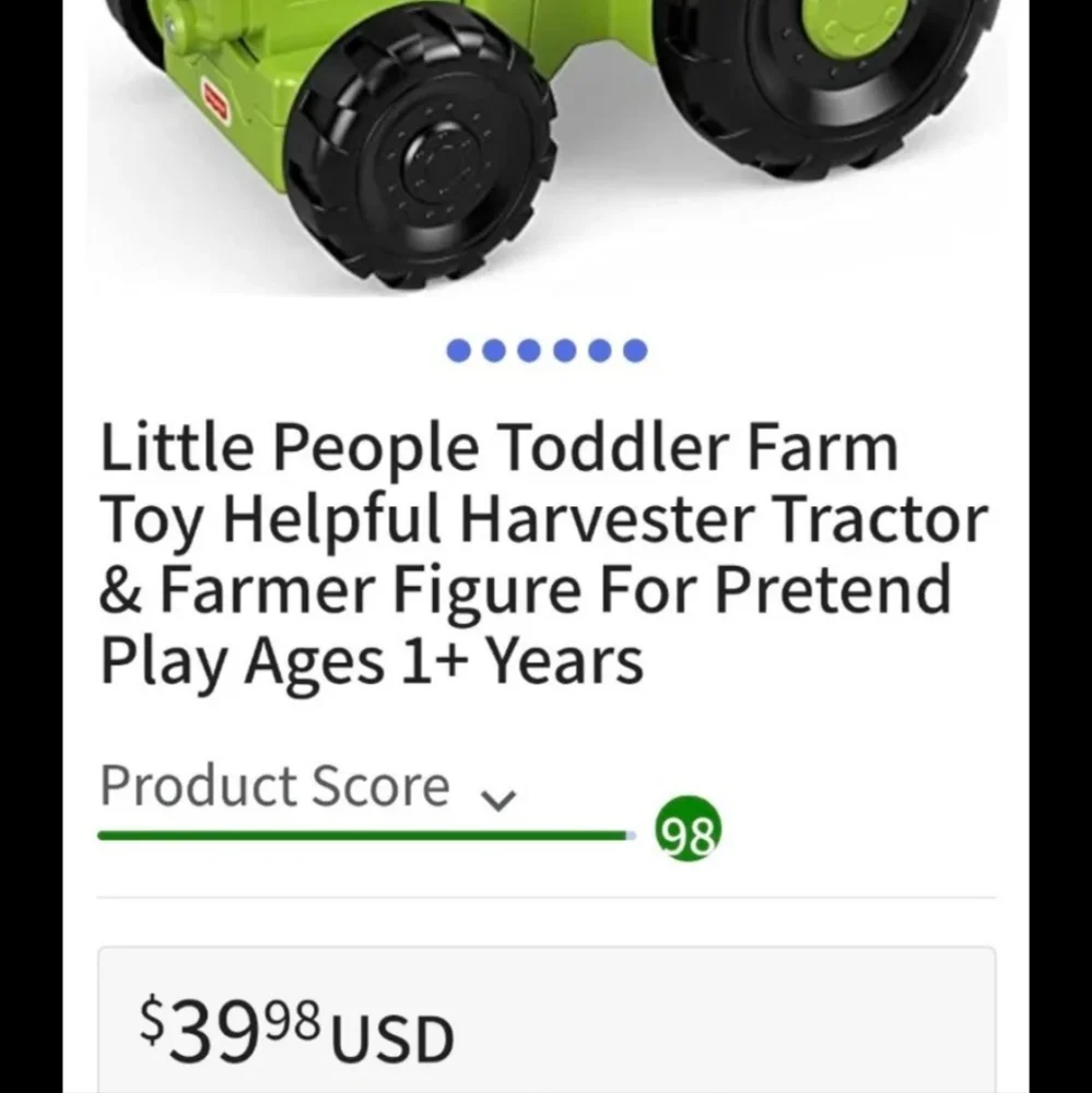 Fisher-Price Little People Tractor Truck & Farmer BNWT FIRM $$